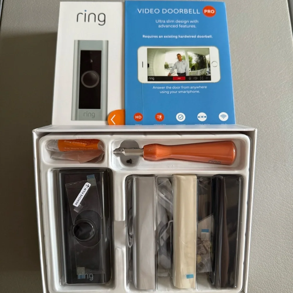 RING - Video Doorbell PRO | Tools & 3 Extra Cover | Great Condition
